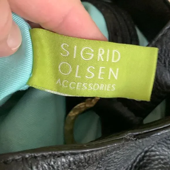 Sigrid Olsen soft leather Bag with straps for a short shoulder bag or as handbag - Picture 4 of 13